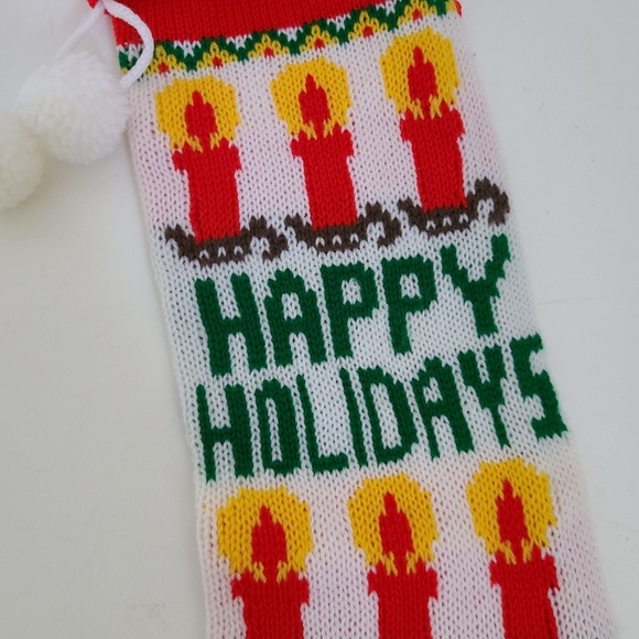 Holiday Vintage Handmade Happy Holidays Christmas Stocking Poshmark